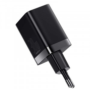 Incarcator Telefon Rapid Baseus Super Si Pro USB + USB-C 30W (negru) CCSUPP-E01