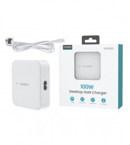 Incarcator Rapid De Birou Choetech PD8008 100W GaN 2x USB-A / 2x USB-C (alb)