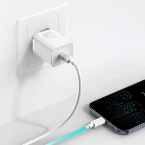 Incarcator rapid USB-C Baseus Super Si 1C 20W (alb) CCSUP-B02 - Img 7