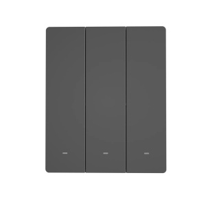 Intrerupator Smart de Perete Wi-Fi 3 Canale Sonoff M5-3C-80 (Negru)