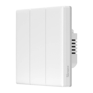 Intrerupator Smart de Perete Wi-Fi 3 Canale Sonoff TX T5-3C-86 (Alb)