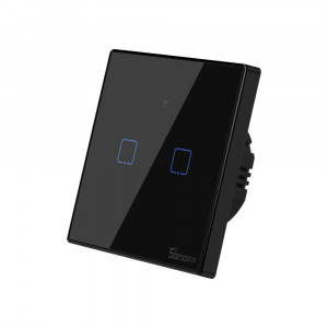 Intrerupator smart dublu WiFi + RF 433 Sonoff T3 EU TX (2 canale) IM190314019 - Img 3