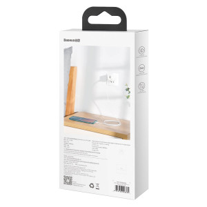 Kit cablu de date Baseus Simple Wisdom USB la Micro 2.1A (2 buc./set) 1.5 m alb TZCAMZJ-02 - Img 11