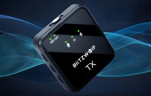 Microfon Wireless Omnidirectional BlitzWolf, BW-SX63, 1000mAh (Negru)
