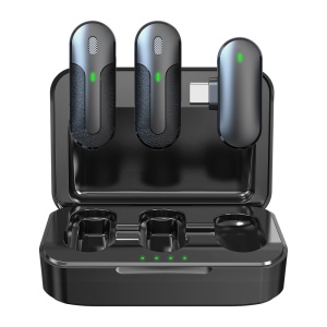 Microfon Wireless Smartphone 2in1 Devia Kintone USB-C (Negru)