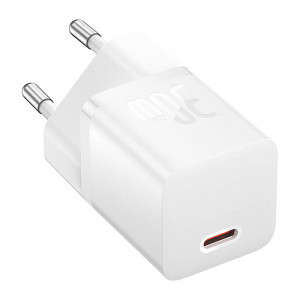 Mini incarcator de perete Baseus GaN5 30W USB-C (alb) CCGN070502 - Img 3