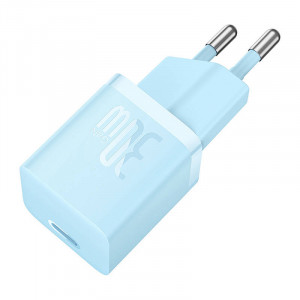 Mini incarcator de perete Baseus GaN5 30W USB-C (albastru) CCGN070603 - Img 5