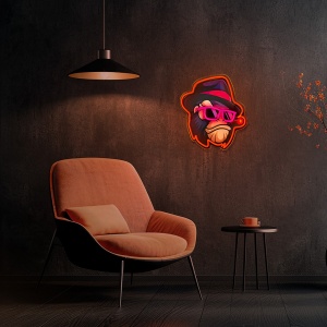 Neon LED ART GANGSTA MONKEY Forever Light FLA03, 310x18x350mm (Multicolor)
