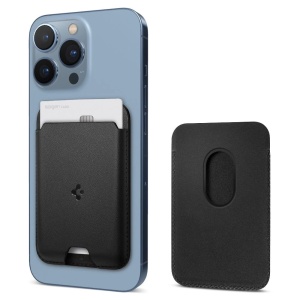Portofel Wallet Magnetic Smartphone Spigen VALENTINUS MagSafe (Negru)