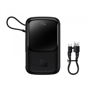 Powerbank Baseus Qpow Pro cu cablu Lightning, 10000mAh, 20W (negru) PPQD020001 - Img 5