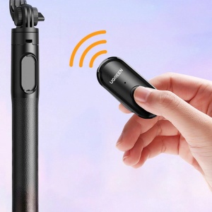 SelfieStick Trepied Telescopic + Telecomanda Bluetooth UGREEN LP586 1.5m (Negru)