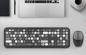 Set tastatura + mouse wireless MOFII 666 2.4G (negru) 