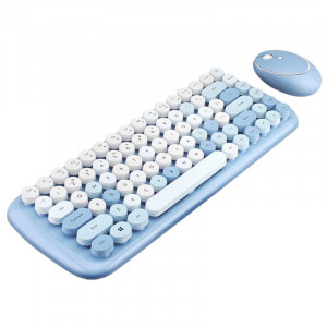 Set tastatura + mouse wireless MOFII Candy 2.4G (albastru) SMK-632388AG - Img 2