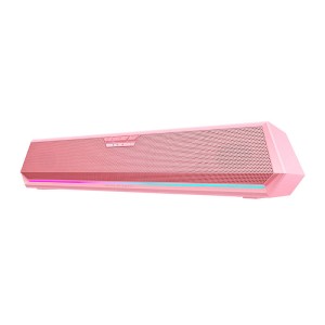 Soundbar Bluetooth Gaming Edifier HECATE G1500 Bar RGB 2 x 2.5W Microfon Detasabil (roz)