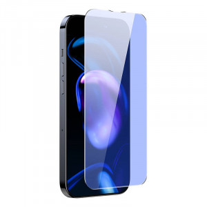 Sticla securizata Baseus Anti-lumina albastra 0.3 mm pentru iPhone 14 Pro Max (2 buc) SGBL080302 - Img 3