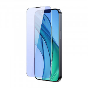 Sticla securizata Baseus Crystal Anti-albastru si rezistenta la praf 0.3 mm pentru iPhone 14 Plus/13 Pro Max (2 buc) SGBL120202 - Img 5