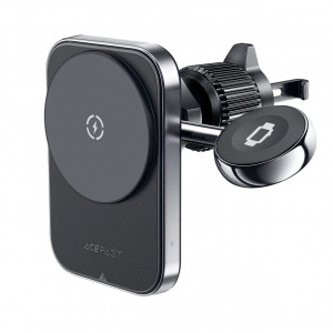 Suport Auto Telefon/Smartwatch Acefast D18 Incarcator inductiv MagSafe / Qi 15W 