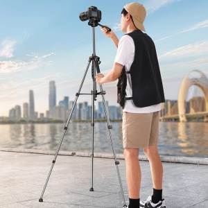 Trepied Profesional Ugreen LP661 Pentru Smartphone si Camera 88.8 - 175cm (Negru/Gri)