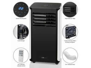 Aer Conditionat Portabil Clatronic CL 3716 WiFi 1010W 9000BTU Timer 24H (Negru-Alb)