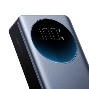 Baterie Externa Powerbank C+C+U Joyroom JR-PBF04 PD 65W 20000mAh, Afisaj Digital + Cablu USB-C 1.2m (Negru)