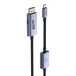 Cablu Adaptor Video USB-C - DisplayPort Baseus 8K 1.5m (negru) B0063370D111-02