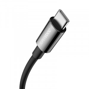 Cablu de date rapid Baseus Superior Series USB la USB-C, 65 W, PD, 2m (negru) CAYS001001 - Img 2