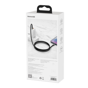 Cablu Incarcare Rapid Baseus Tungsten Gold USB-C la Lightning PD 20W 1m (Negru) CATLWJ-01