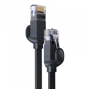 Cablu Ethernet RJ45 Baseus 1 Gbps, 2m (negru) WKJS000101