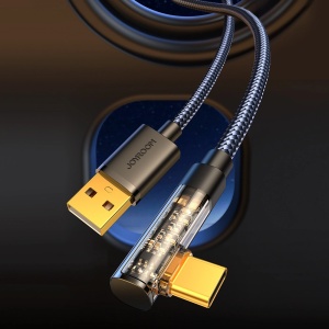 Cablu Incarcare Rapid Unghiular USB-A la USB-C  Joyroom 3A 1.2m S-UC027A6 (Negru)