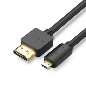 Cablu Video Ethernet Micro HDMI - HDMI 4K 3D UGREEN HD127 60Hz (negru)