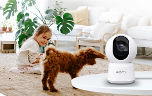 Camera Supraveghere Interior IP Arenti P2Q Wi-Fi 5G 4MP 2.5K 360 ° (Alb)