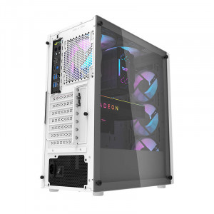 Carcasa computer Darkflash DK351 + 4 ventilatoare (alb) - Img 3
