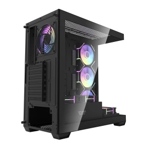 Carcasa PC Darkflash DS900 (Negru) + 7 Ventilatoare ARGB