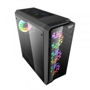 Carcasa computer Darkflash Water Square 5 (negru) - Img 4