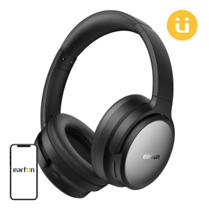 Casti Wireless Bluetooth Over Ear Earfun Tune Pro Hi-Res Audio, QuietSmart 2.0 ANC (Negru)
