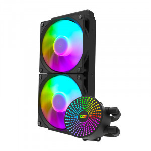 Cooler CPU Darkflash DC240 ARGB 2x 120x120 PC Racire cu apa 2x 120x120 (negru) - Img 6