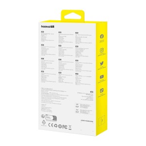 Hub 4 in 1 Baseus UltraJoy Lite 150 cm USB-A la 4x USB 3.0 + USB-C 5V (gri)