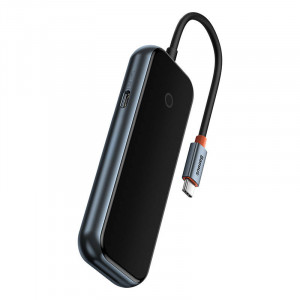 Hub 4in1 Baseus AcmeJoy Series USB-C la 3xUSB 3.0 + USB-C PD (Gri) WKJZ010013