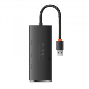 Hub 4in1 seria Baseus Lite USB la 4x USB 3.0, 25 cm (negru) WKQX030001 - Img 1