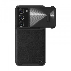 Husa Samsung Galaxy S23+ Nillkin CamShield Din Piele S23+ (Neagra)