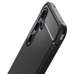 Husa Protectie Samsung Galaxy A55 Spigen Rugged Armor - Negru mat