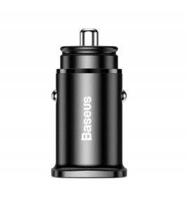Incarcator auto BASEUS patrat PPS QC4.0 / PD3.0 5A 30W pentru socket bricheta (negru) CCALL-AS01