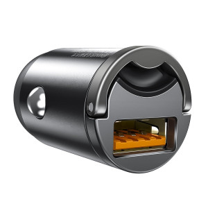 Incarcator Auto Baseus Tiny Star Mini Incarcare Rapida Port USB 30W Gri VCHX-A0G