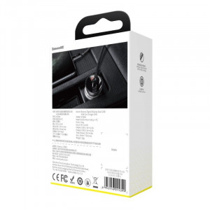 Incarcator auto rapid Baseus Digital Display Dual USB 4.8A