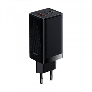 Incarcator rapid Baseus GAN3 Pro, 2xUSB-C + USB, 65W (negru) CCGP050101 - Img 2
