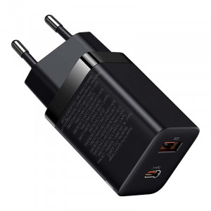 Incarcator Telefon Rapid Baseus Super Si Pro USB + USB-C 30W (negru) CCSUPP-E01