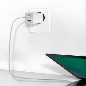 Incarcator rapid de calatorie Baseus GaN2 Lite USB+C 65W EU (alb) CCGAN2L-B02 - Img 8