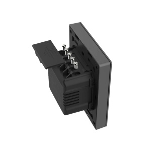Intrerupator Smart de Perete Wi-Fi 3 Canale Sonoff M5-3C-80 (Negru)