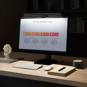 Lampa LED monitor Baseus I-Wok cu panou tactil (negru) 