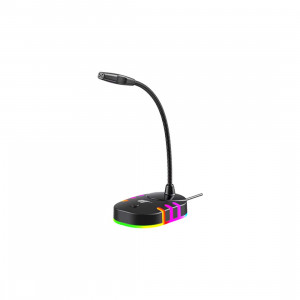 Microfon Gaming de Birou Havit GK58B USB, Omnidirectional, Iluminare Fundal (Negru)